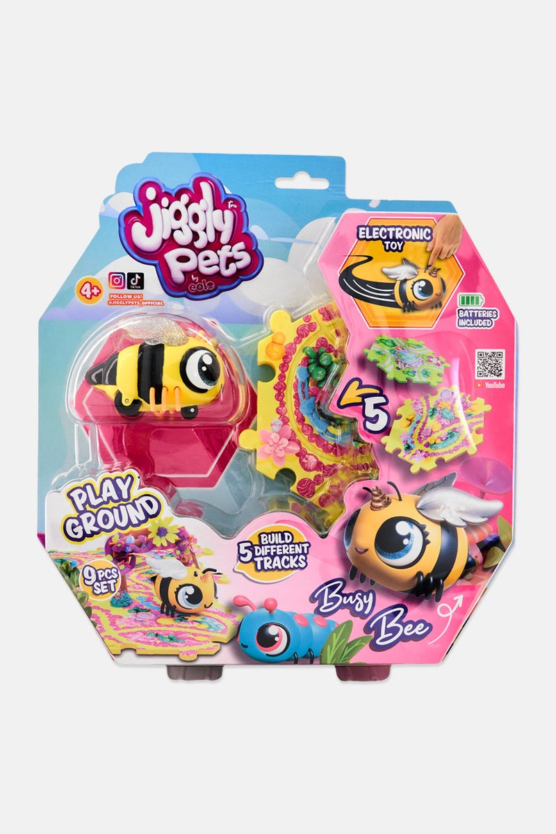 Jiggly Pets نحلة مشغولة مع ملعب - Image 1